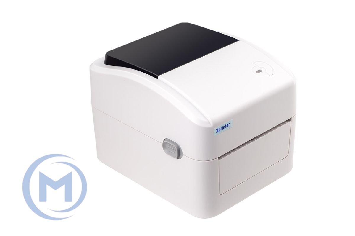 Xprinter XP-420B 4inch direct thermal barcode printer USB+LAN, White, 152mm/s, EU plug