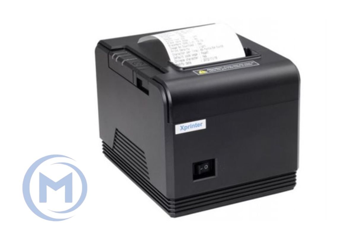 Xprinter XP-Q200 80mm direct thermal Receipt printer USB+LAN, Black, 300mm/s, EU plug
