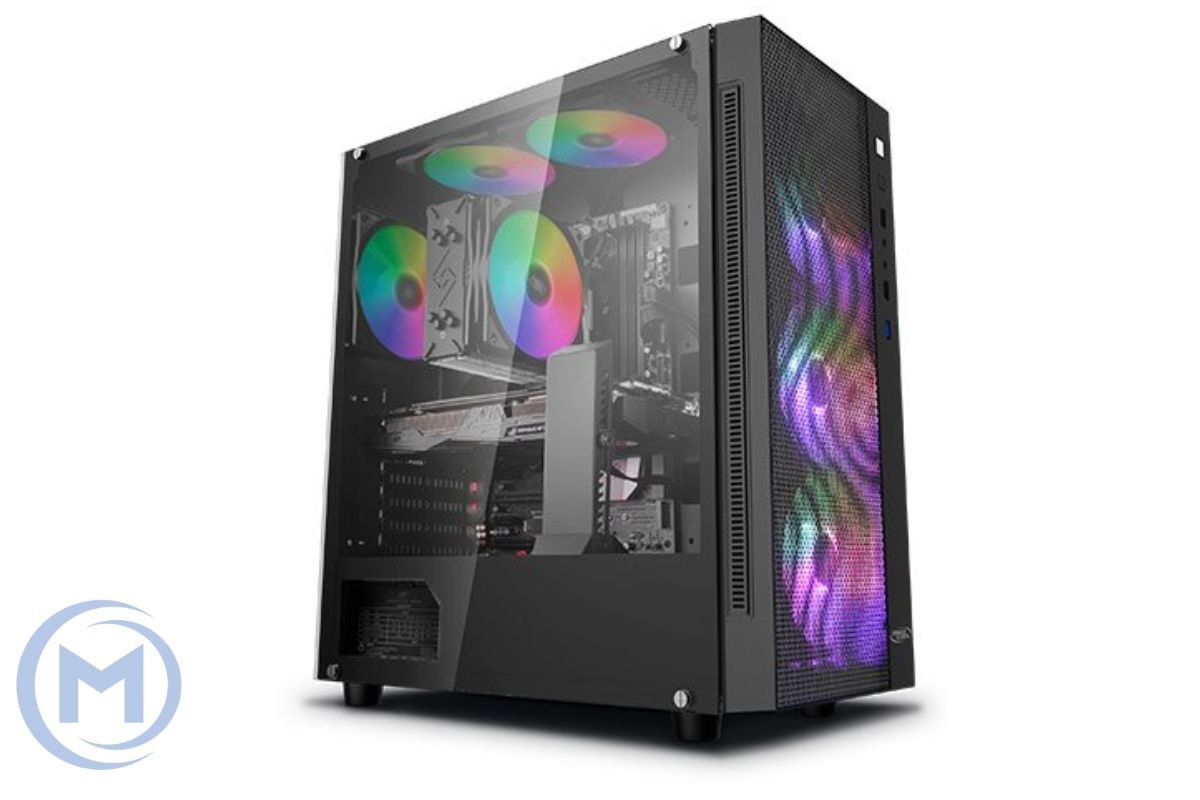                     DEEPCOOL ATX  MATREXX 55 MESH ADD RGB 4F w/o PSU 2*USB 3.0  RGB lighting system 