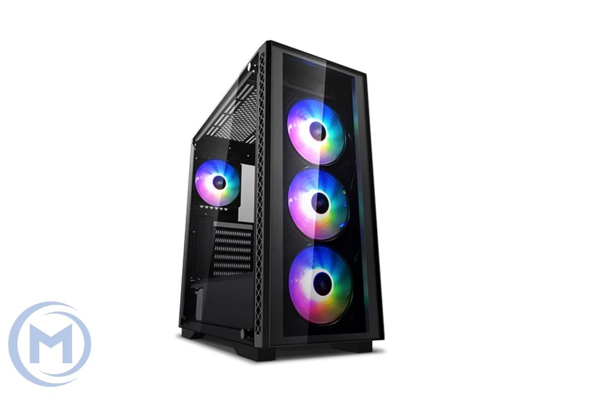                     DEEPCOOL ATX MATREXX 50 ADD-RGB 4F w/o PSU 1*USB 3.0  4*ADD-RGB FAN Glass front panel Fully black