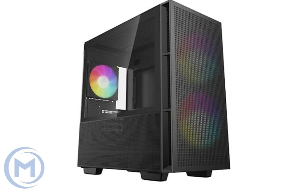                     DEEPCOOL MATX CH360 w/o PSU USB 3.0 2×140mm ARGB fan, Front Type-C, Mesh panel