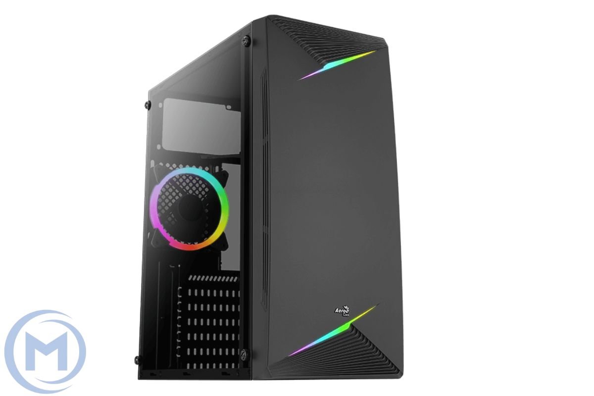 Корпус Aerocool Talon-A-BK-v1, ATX/MicroATX, USB1*3.0/2*2.0, HD-Audio+Mic, Кулер 1*12см, Высота CPU кулера до 155 мм, Длина VGA до 325мм (без радиатора), 2*3.5"/3*2.5", 198x412x395мм, Без Б/П, Чёрный