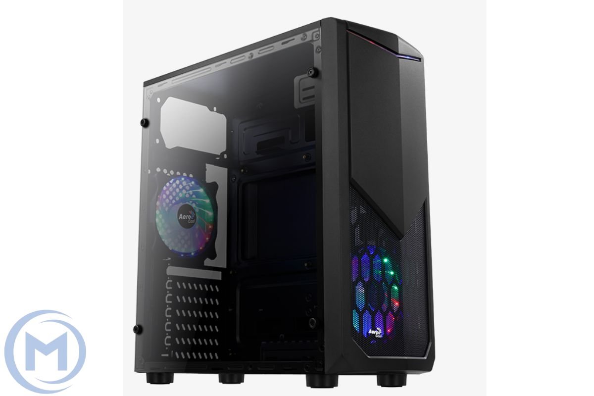 Корпус Aerocool Tomahawk-A-BK-v3, ATX/MicroATX, USB1*3.0/2*2.0,HD-Audio+Mic, 3xКулер 1*12см, Высота CPU кулера до 157 мм, Длина VGA до 324мм(без радиатора), 1*3.5"/3*2.5",196x440.5x399мм,БезБ/П,Чёрный