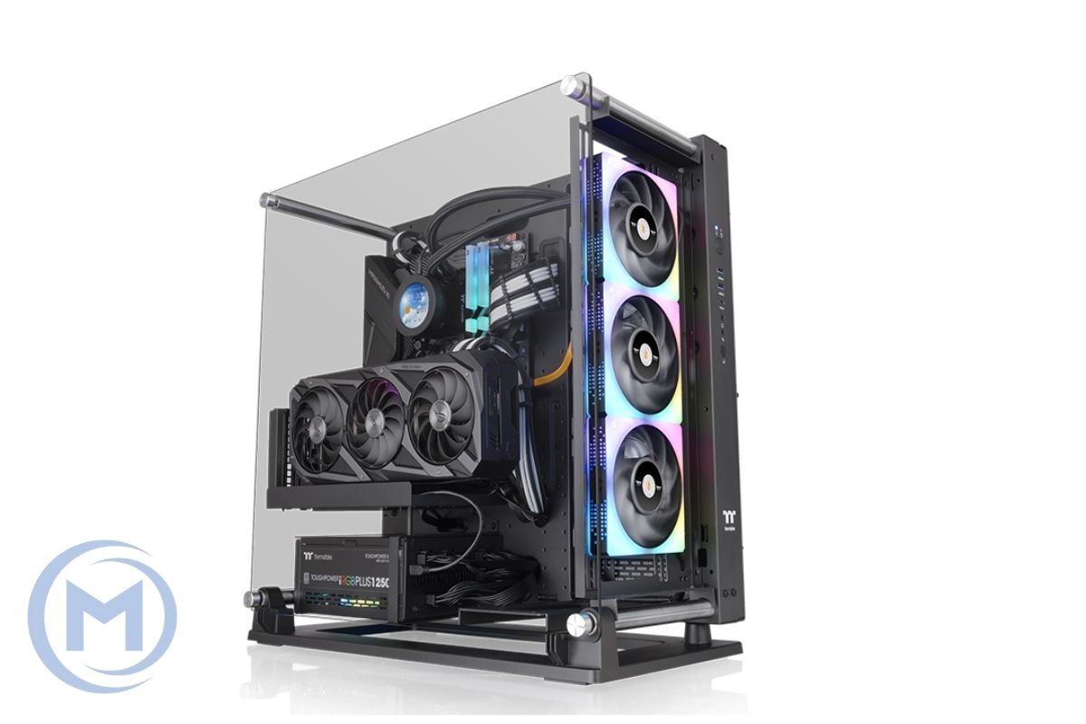 Корпус Thermaltake Core P3 TG Pro, CA-1G4-00M6WN-09, ATX/ Mini ATX, USB 3.0x2+2.0x2, HDAudiox1, Высота CPU куллера до 180мм, VGA до 450мм, 512*333*470мм, Без Б/П, Белый