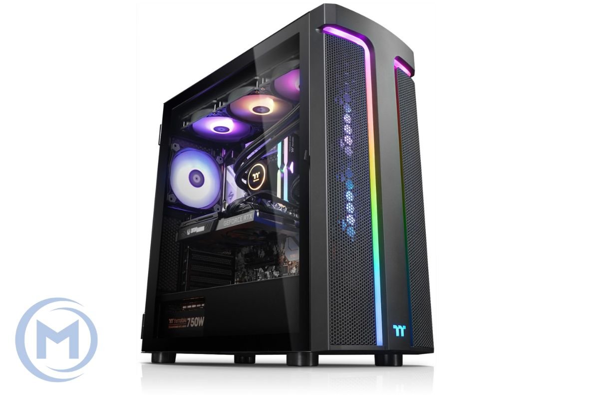Корпус Thermaltake H590 TG ARGB/Black/Win/SPCC/Tempered Glass*1/Lighting Strip/120mm Standard Fan*2CA-1X4-00M1WN-00