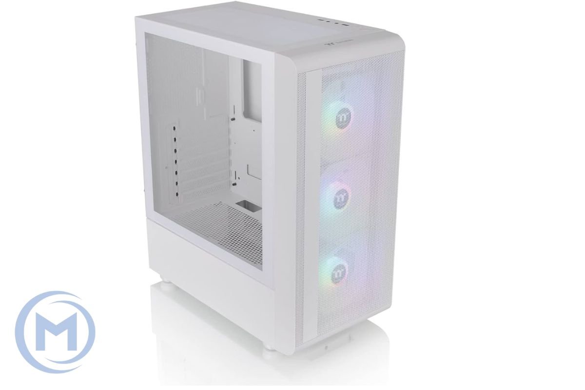 Корпус Thermaltake S200 TG ARGB Snow/White/Win/SPCC/Tempered Glass*1/120mm ARGB Lite Fan*3/Brown BoxCA-1X2-00M6WN-00