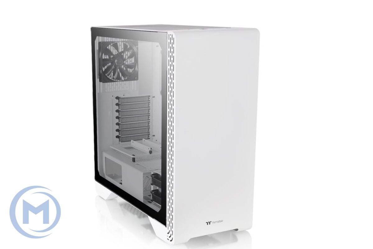 Корпус Thermaltake S300 TG CA-1P5-00M6WN-00, ATX, USB 2.0x2/USB 3.0x1, HD Audio x1, Высота процессорного куллера до 170 мм, Длина VGA до 360 мм, 493x230x508мм, Без Б/П, Белый