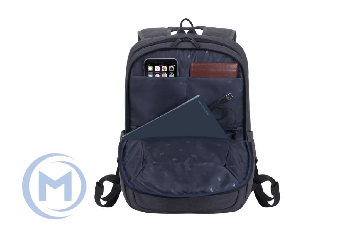 RivaCase 7760 SUZUKA Black 15.6" Backpack