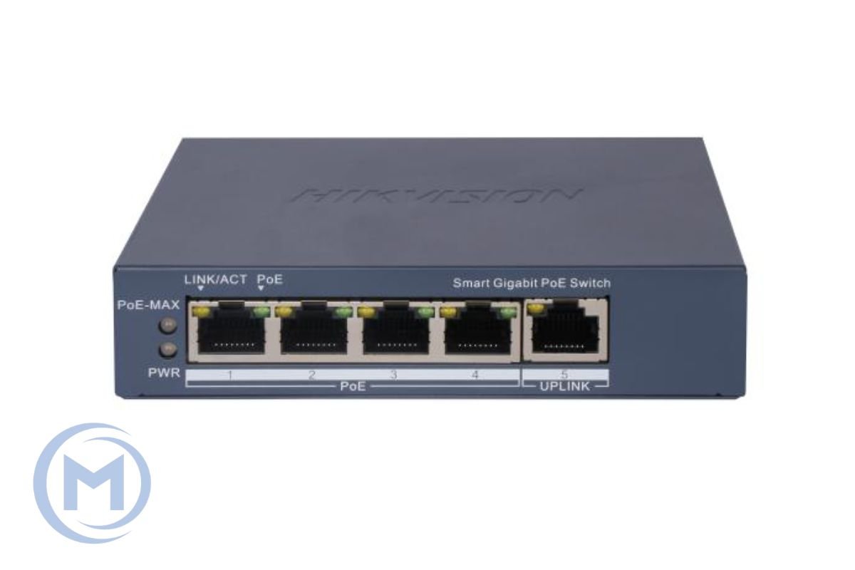 Router HIKVISION DS-3WG1505P-EI  5 Port 4-PoE  Power Budget:60 W  4-port 10/100/1000Mbps 100 Users