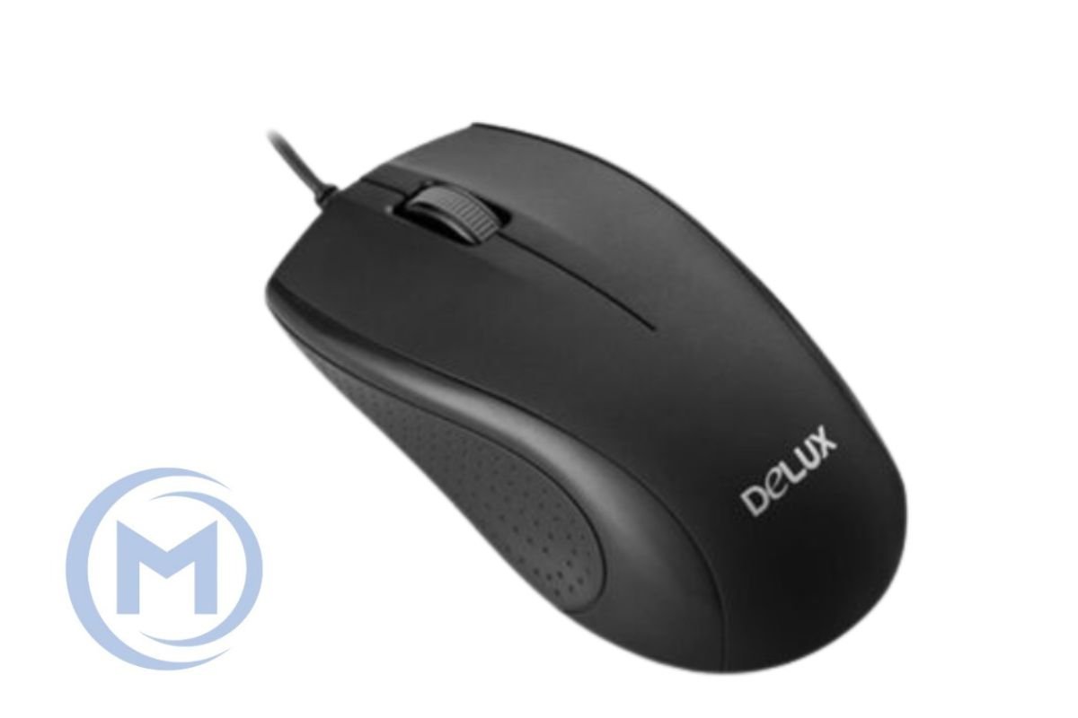 Delux M139BU Optical black color,USB cable, 1200 DPI
