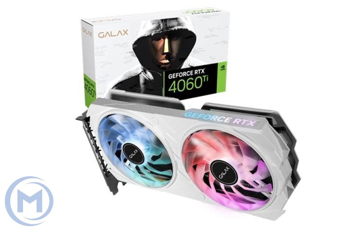 GALAX GeForce RTX4060Ti EX WHITE 1-Click OC 8GB GDDR6 128bit 2655Mhz/18000Mhz DUAL Fan RGB HDMI 3xDisplayPort [46ISL8MD8BWE]