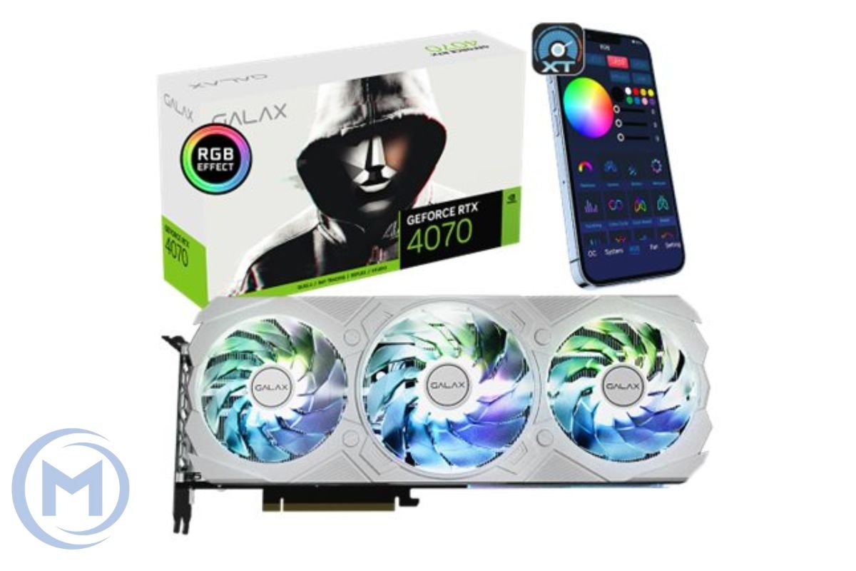 GALAX GeForce RTX 4070 EX GAMER WHITE 1-Click OC 12GB GDDR6X 192bit 2550Mhz/21000Mhz RGB TRIPPLE Fan HDMI 3xDisplayPort [47NOM7MD7KWH]