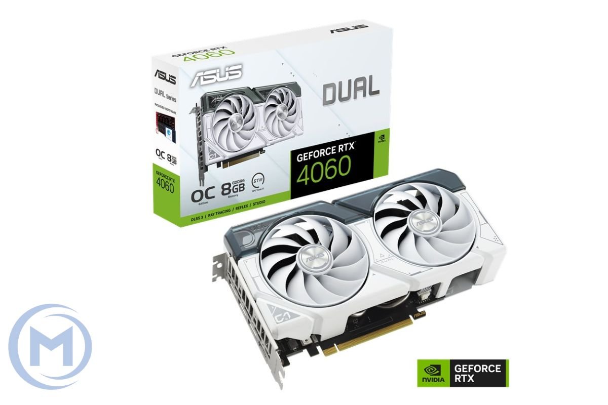             GEFORCE RTX4060Ti OC 8GB GDDR6 128bit 2595Mhz 3xDP HDMI ASUS DUAL-RTX4060TI-O8G-WHITE