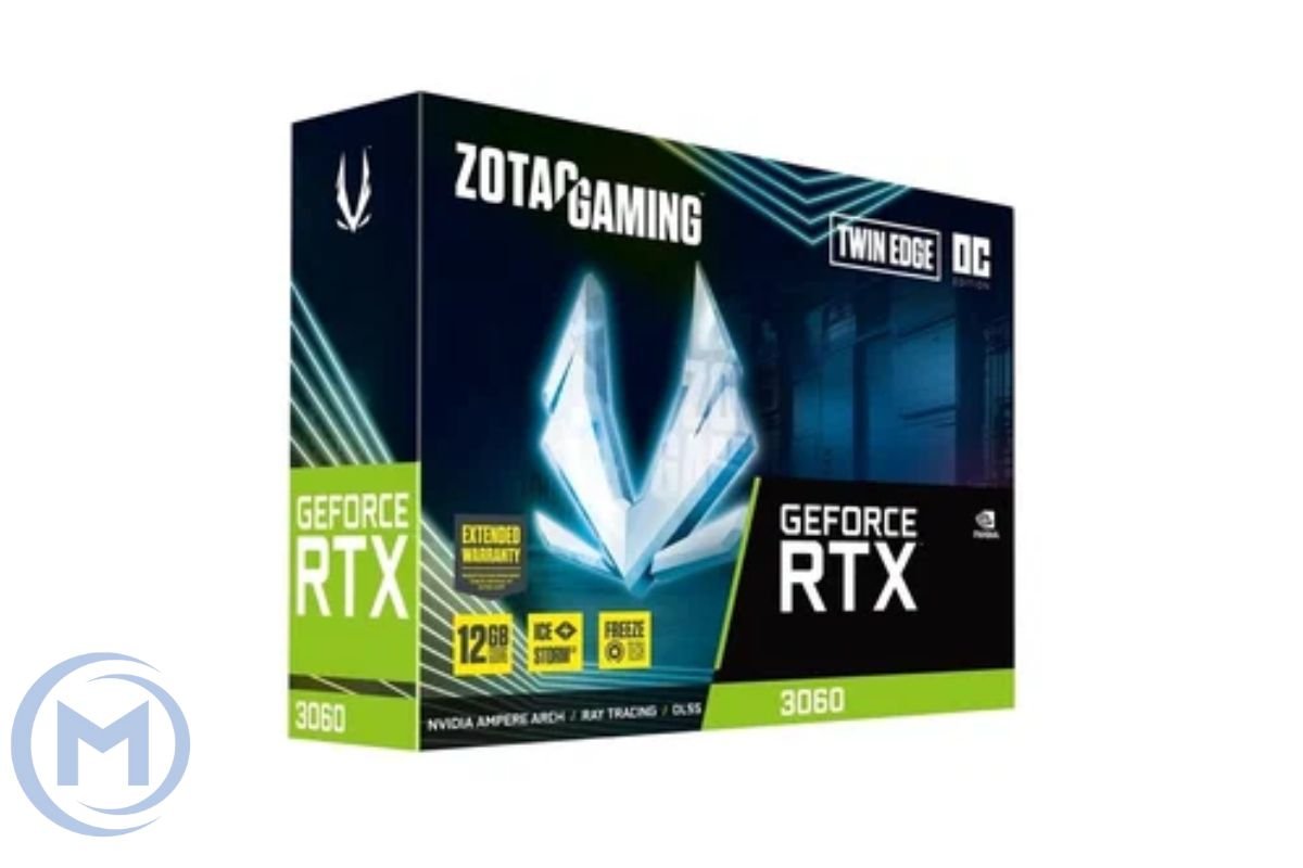 Видеокарта RTX 3060 ZOTAC GAMING GeForce RTX 3060 Twin Edge 12GB GDDR6, Engine clock 1777MHz, Memory clock 15Gbps, 192Bit, 3xDP, HDMI [ZT-A30600E-10M]