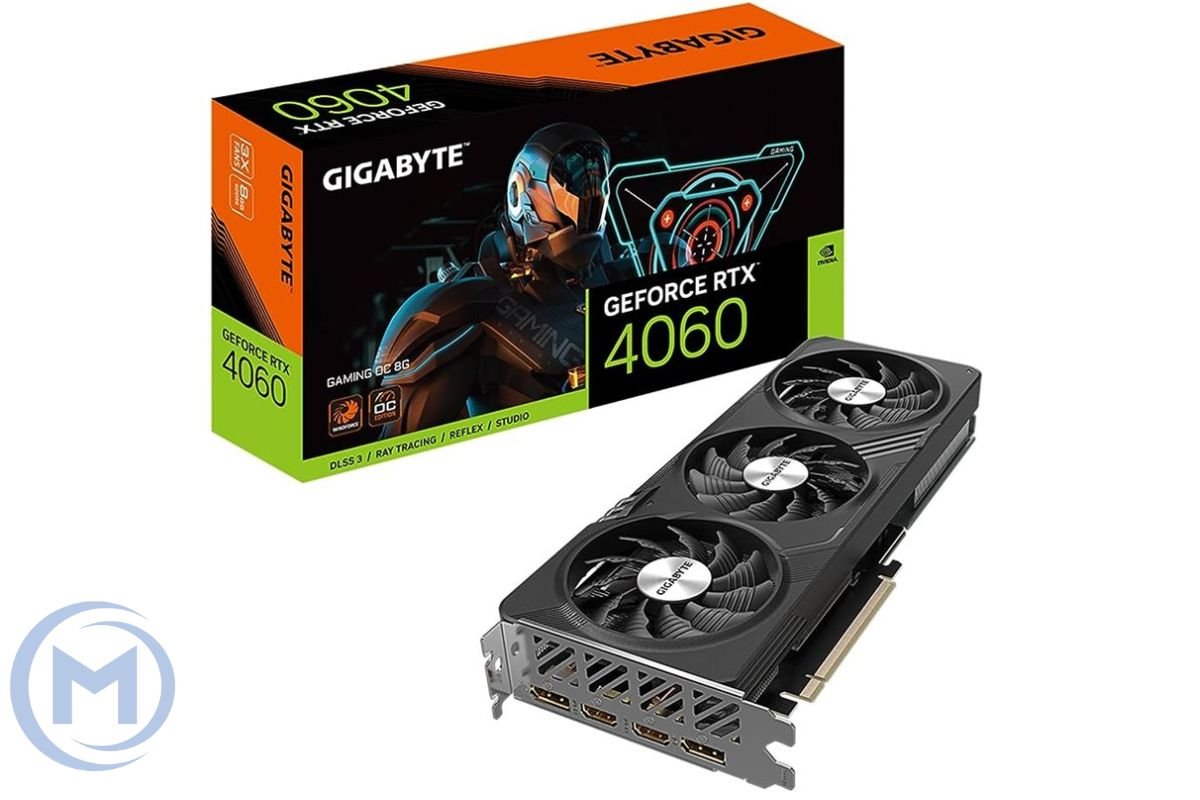 Видеокарта RTX 4060 Gigabyte GeForce RTX™ 4060 GAMING OC 8GB GDDR6, Engine clock 2550MHz, Memory clock 17000MHz, 128Bit, 2xDP, 2xHDMI [GV-N4060GAMING OC-8GD]