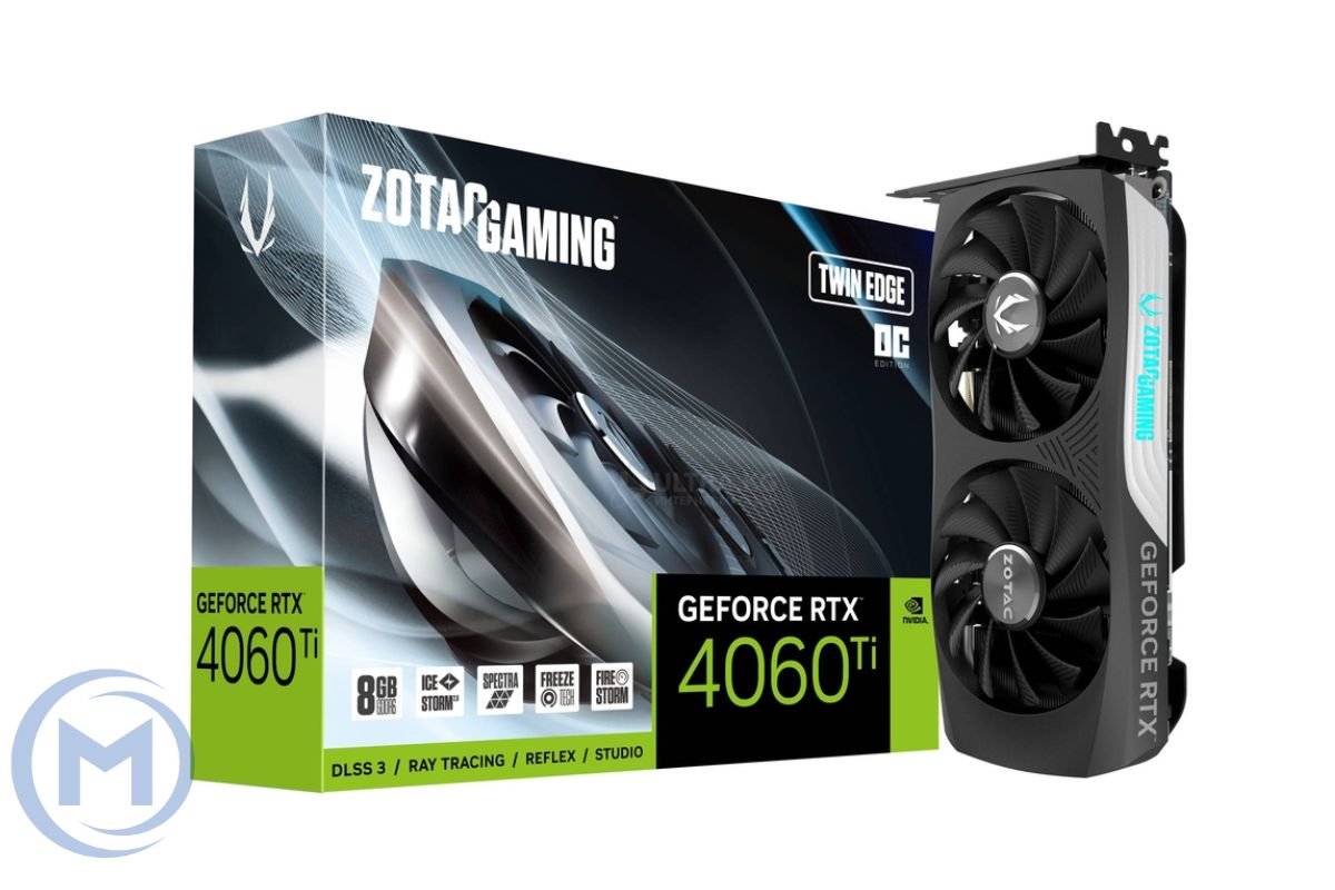 Видеокарта RTX 4060Ti ZOTAC GAMING GeForce RTX 4060 Ti Twin Edge OC 8GB GDDR6, Engine clock 2550MHz, Memory clock 18000MHz, 128Bit, 3xDP, HDMI [ZT-D40610H-10M]