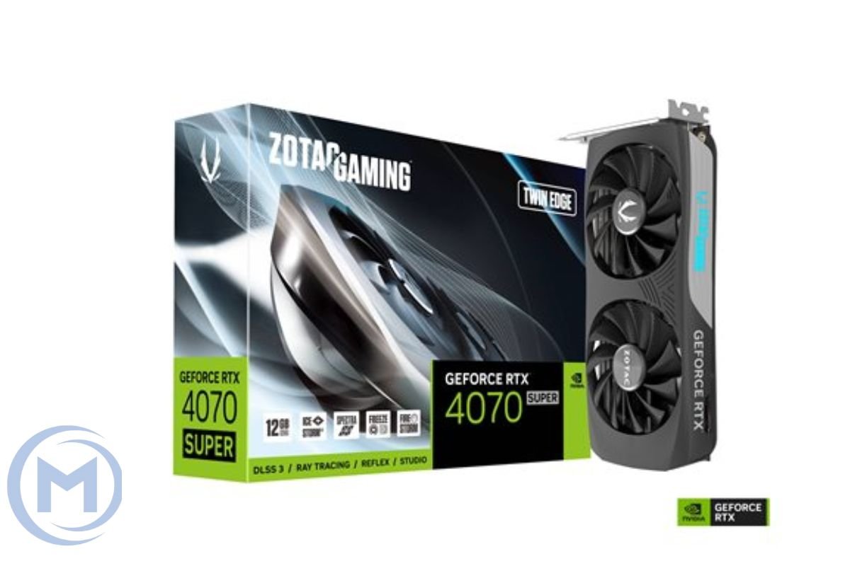 Видеокарта RTX 4070 ZOTAC GAMING GeForce RTX 4070 Super Twin Edge 12GB GDDR6X, Engine clock 2475MHz, Memory clock 21000MHz, 192Bit, 3xDP, HDMI [ZT-D40720E-10M]