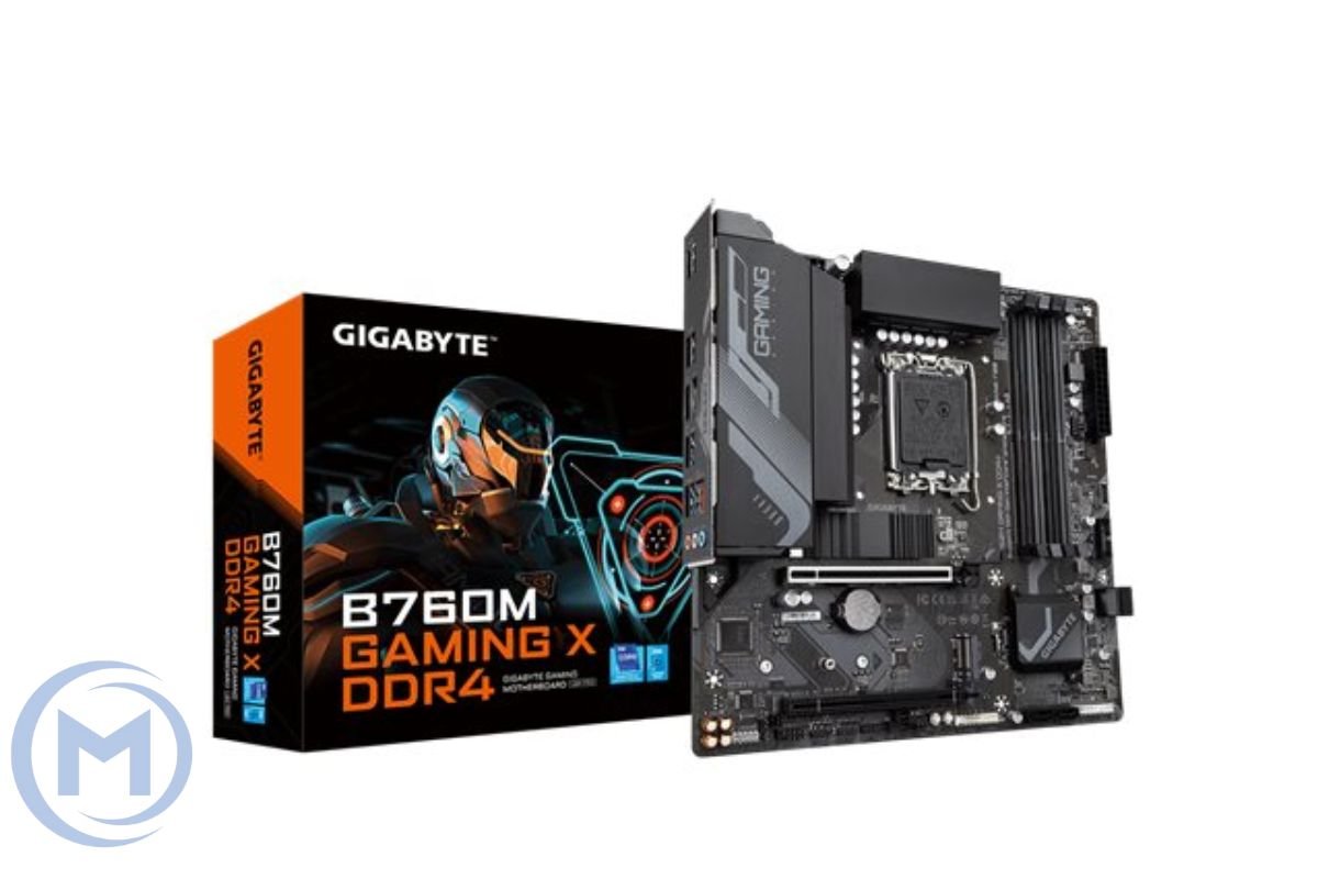             MB LGA1700 GIGABYTE B760M GAMING DDR4,2xDDR4,10xUSB,4xSATAIII,mATX,PCIe16x, PCIe1x,VGA HDMI,DP