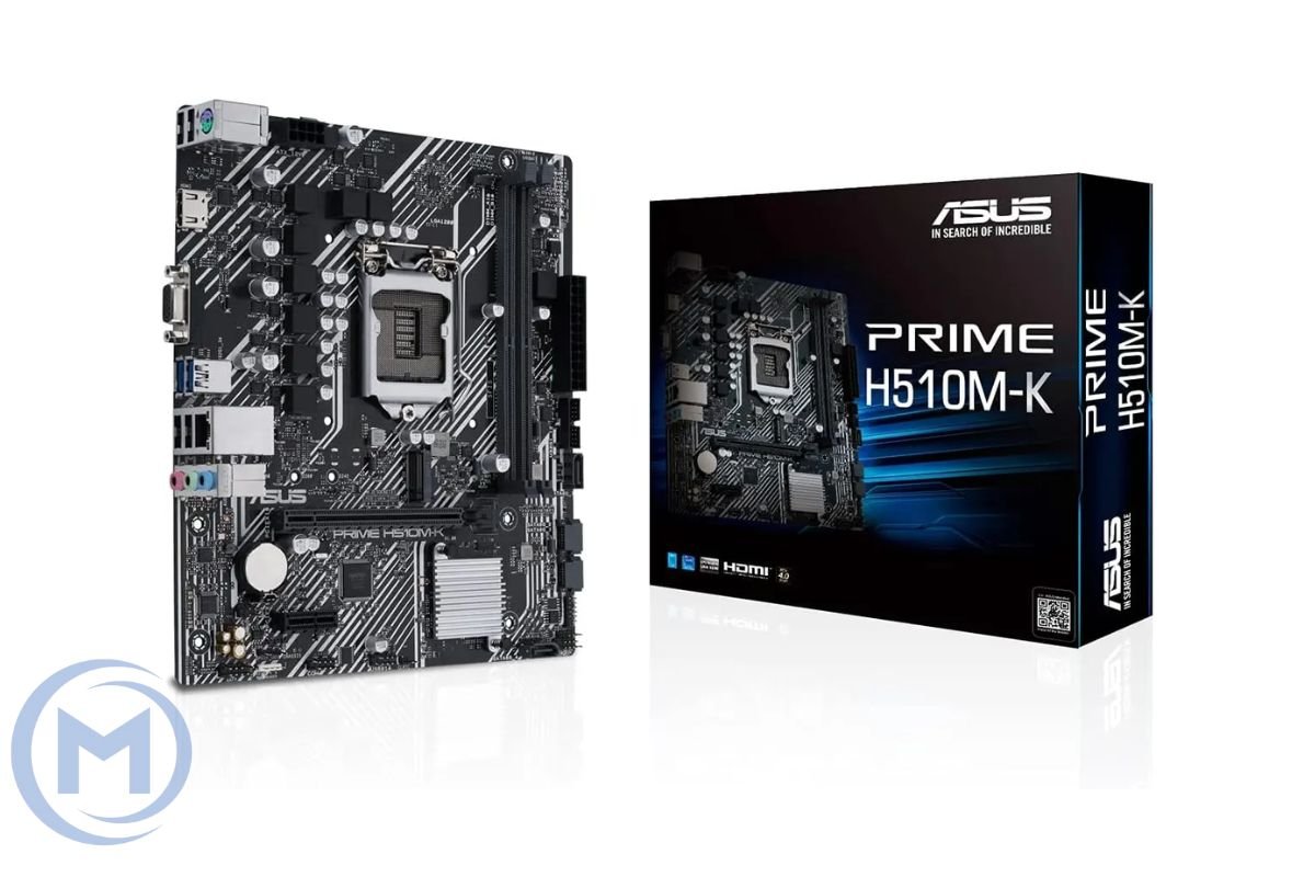 Матплата ASUS PRIME H510M-K, LGA1200, Intel H470, 2xDDR4 PC25600, 1xPCI-E 3.0x16, 1xPCI-E 3.0x1, Sound8Ch, GLAN, 4SATA+1M.2, mATX, 6USB3.2+6USB2.0, VGA, HDMI