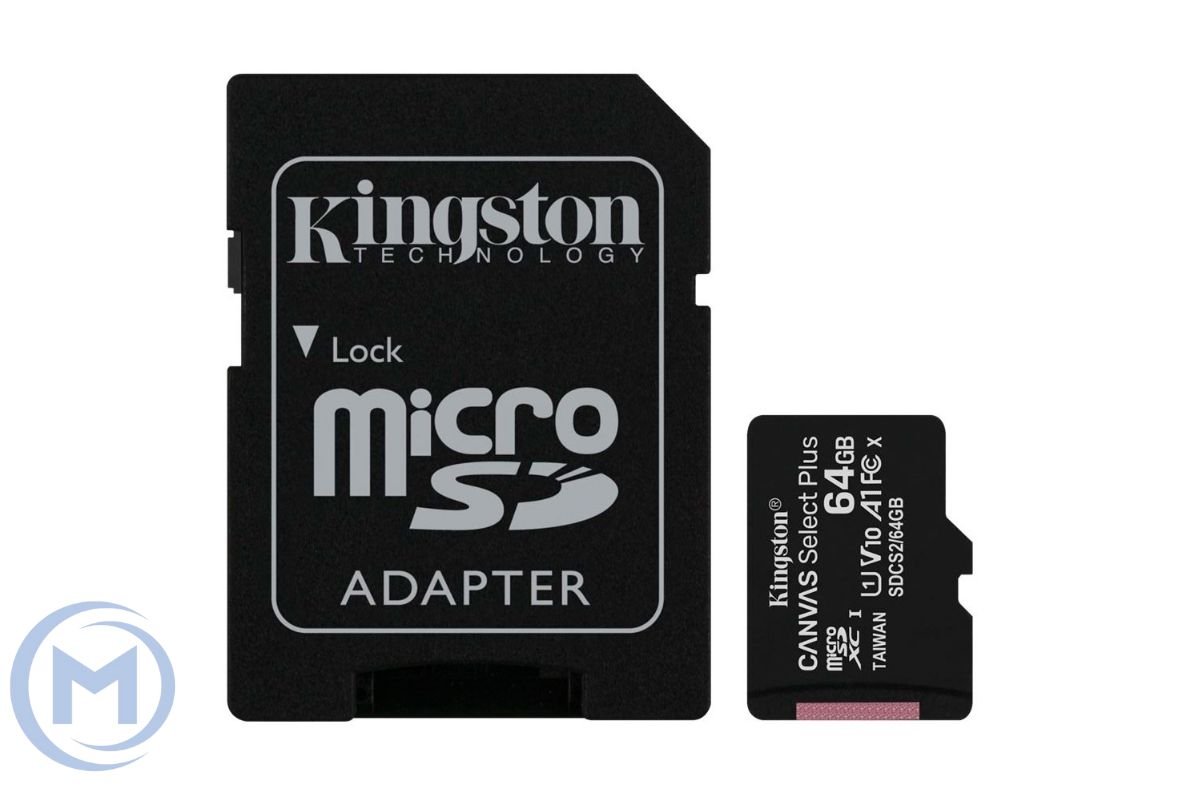 Карта памяти Secure Digital-micro Card Kingston 256GB uSD Select 80R C10 I ADPTR [SDCS2/256GB]
