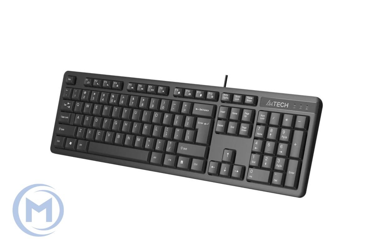 A4TECH KR-3 ROUND EDGE MULTIMEDIA FN USB KEYBOARD BLACK US+RUSSIAN
