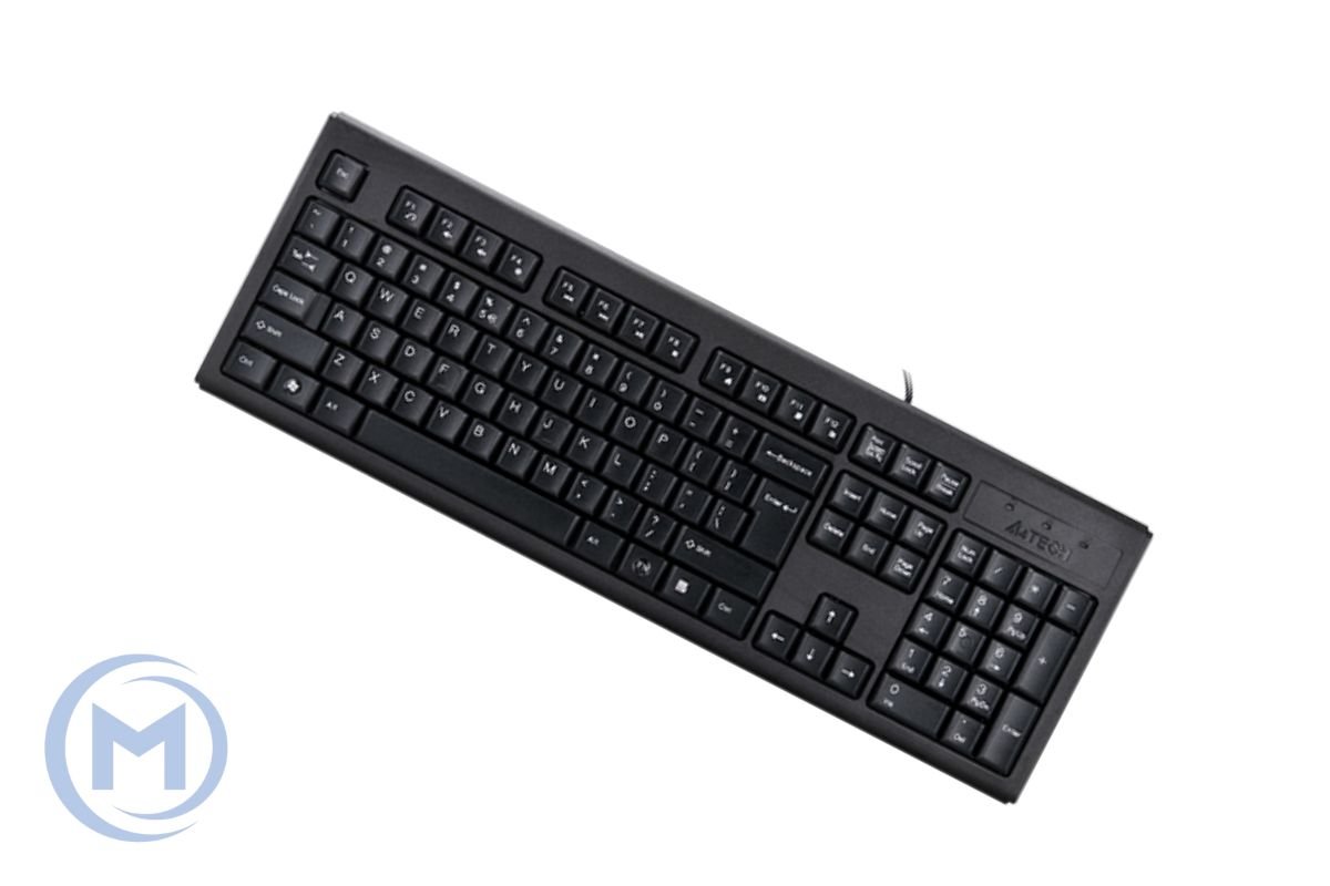 A4TECH KR-83 COMFORT USB ROUND EDGE KEYBOARD BLACK US+RUSSIAN