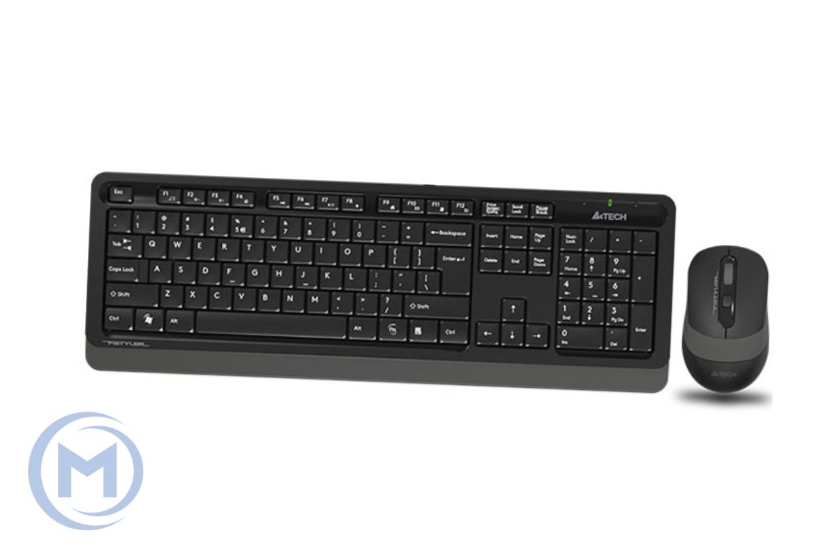 A4TECH FSTYLER FG1010 (FG10+FGK10) MULTIMEDIA SLEEK COMFORT KEYBOARD + MOUSE COMBO SET WIRELESS BLA