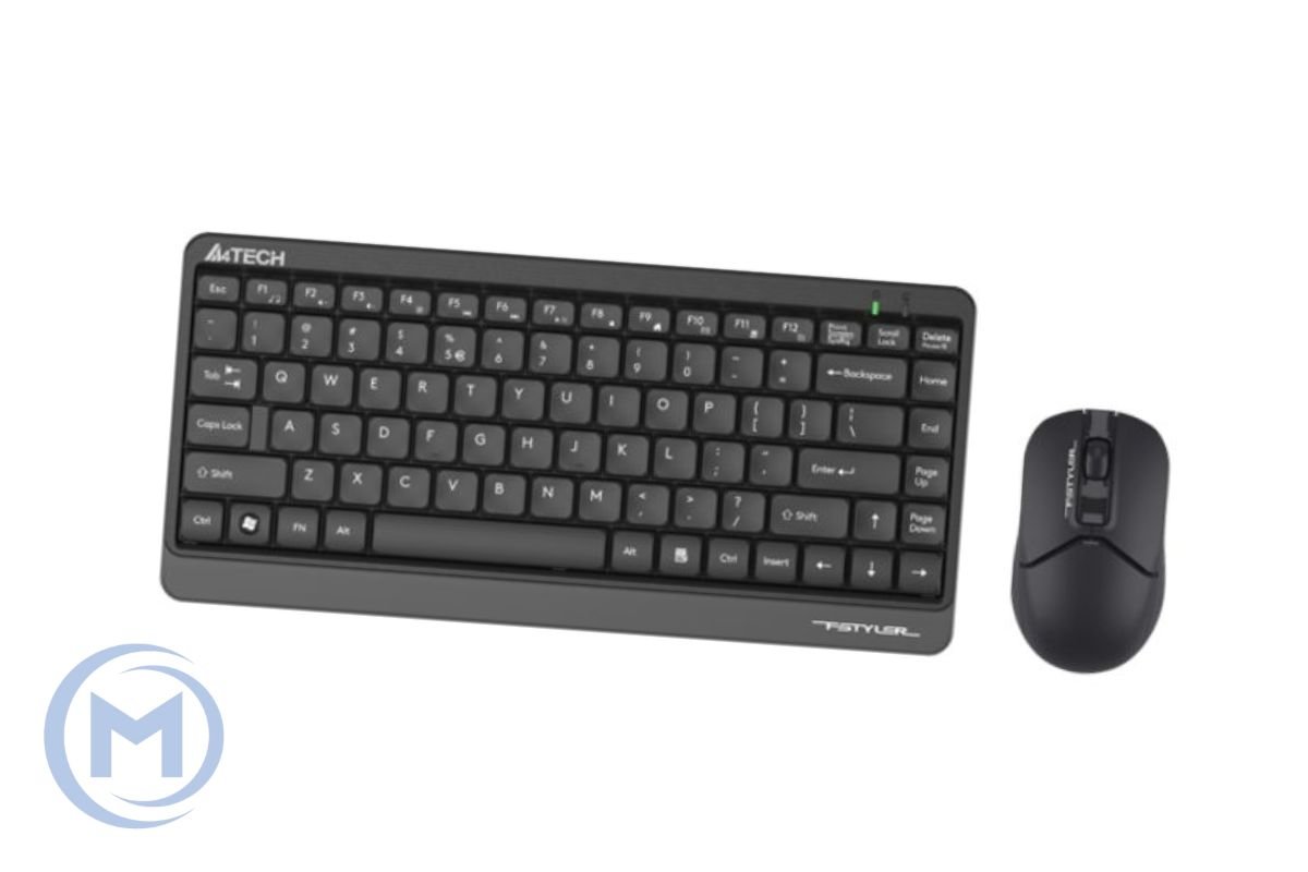 A4TECH FSTYLER FG1112 (FG12+FGK11) MULTIMEDIA SLEEK COMFORT KEYBOARD+MOUSE COMBO SET WIRELESS BLACK