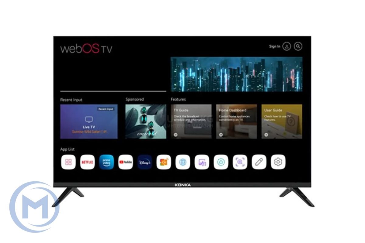             KONKA LED TV 43VR700W 43"" 1920x1080 SMART webOStv 250cd/m2 178/178 DVB-T2/T/C WIFI HDMI USB