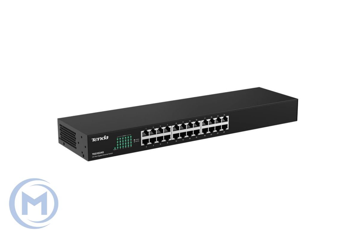             HUB Switch  Tenda TEG1024G 24port 10/100/1000M Gigabit 19" Rackmount Metal case
