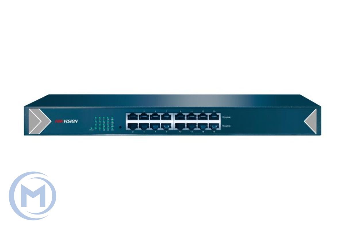             HUB Switch HIKVISION DS-3E0516-E(STD)  16-port 10/100/1000Mbps Metal