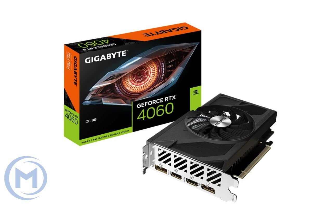 Видеокарта RTX 4060 Gigabyte GeForce RTX™ 4060 D6 8GB GDDR6, Engine clock 2460MHz, Memory clock 17000MHz, 128Bit, 2xDP, 2xHDMI [GV-N4060D6-8GD]