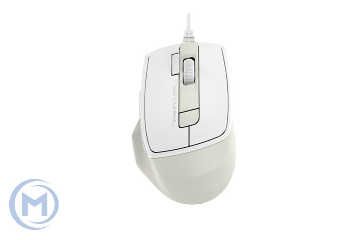 Мышь A4tech Fstyler FM45S Air Cream Beige, 2400dpi, 7btn, USB, 1.5m