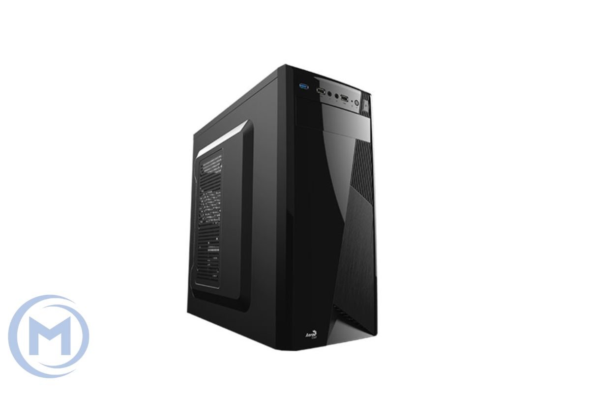 Компьютерный корпус Aerocool CS-1101, ATX/Micro ATX, USB 3.0/2*2.0, HD-Audio+Mic, Кулер 8cm, Высота процессорного кулера до 150мм, Длина VGA до 375мм (без переднего кулера), 1*5.25"/ 3*3.5"/1*2.5", Толщина 0,4мм, 410x195x411мм, Без Б/П, Чёрный