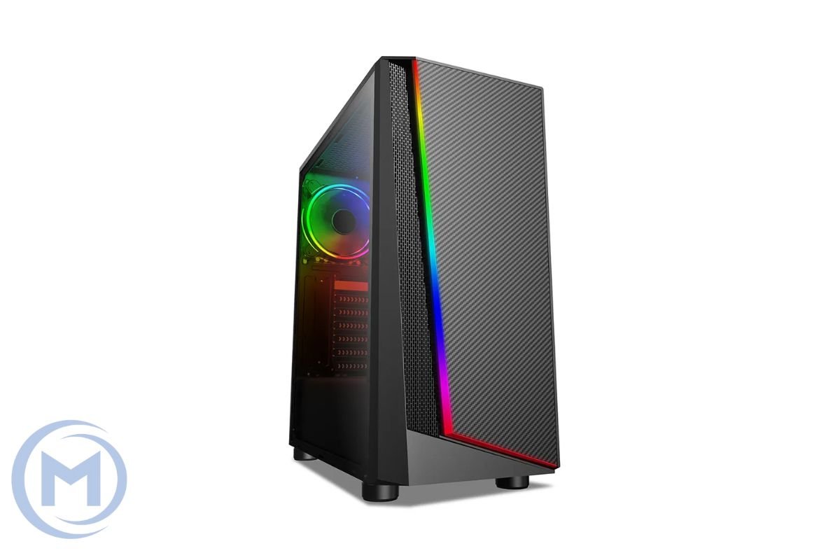 Компьютерный корпус X-Game Megatron, ATX, USB3.0*1/2.0*1, HD-Audio+Mic, Высота процессорного кулера до 165мм, Сталь 0.5, Стекляная боковая панель, 2*3.5"/2*2.5", RGB, 424x205x390мм, RGB, Чёрный, Без Б/П