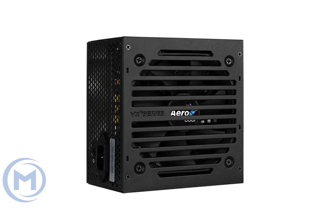 Блок питания Aerocool VX PLUS 450 , 450W, ATX, None-PFC, 20+4pin, 4+4pin, 2*Sata, 2*Molex, 1*FDD, 1*PCI-E 6pin, Вентилятор 12см, Кабель питания, Чёрный