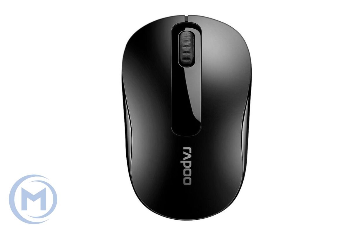 Компьютерная мышь Rapoo M-10 Plus, 3D, Оптическая, 1000dpi, Беспроводной 2.4 ГГц, Нано-ресивер, Эффективная дистанция 10 м., Батарейки в комплекте, Размер: 106,2*59,4*42,8 мм., Чёрный