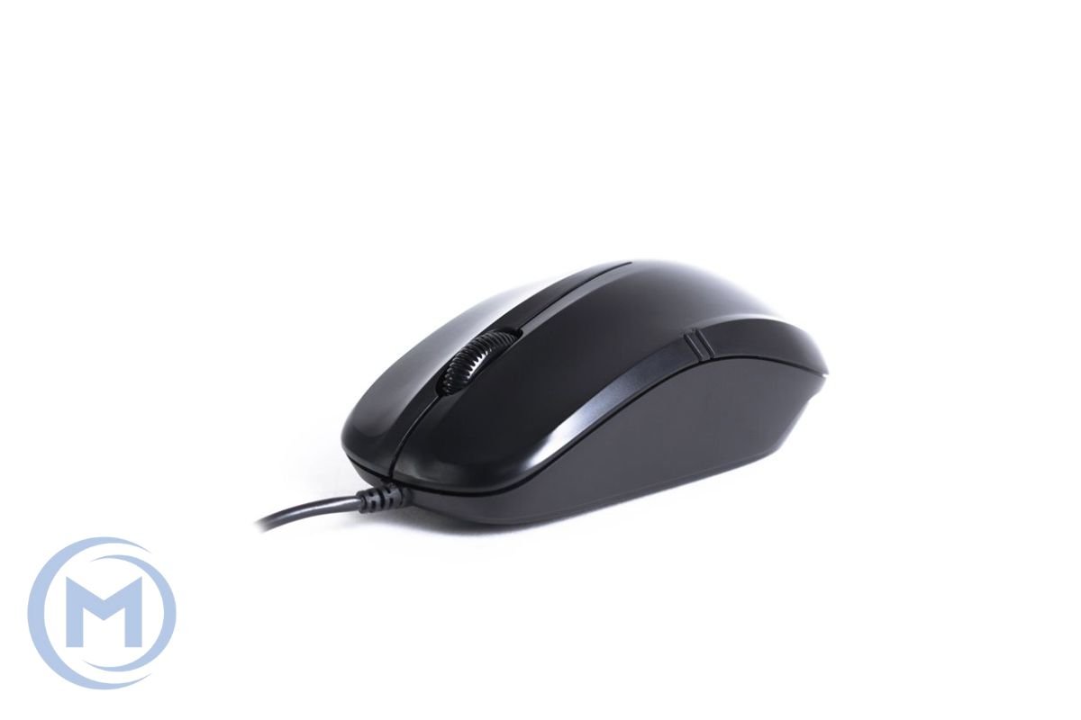 Компьютерная мышь Delux DLM-136OUB, Оптическая, USB, 1000dpi, Длина провода 1,6 м, Чёрная