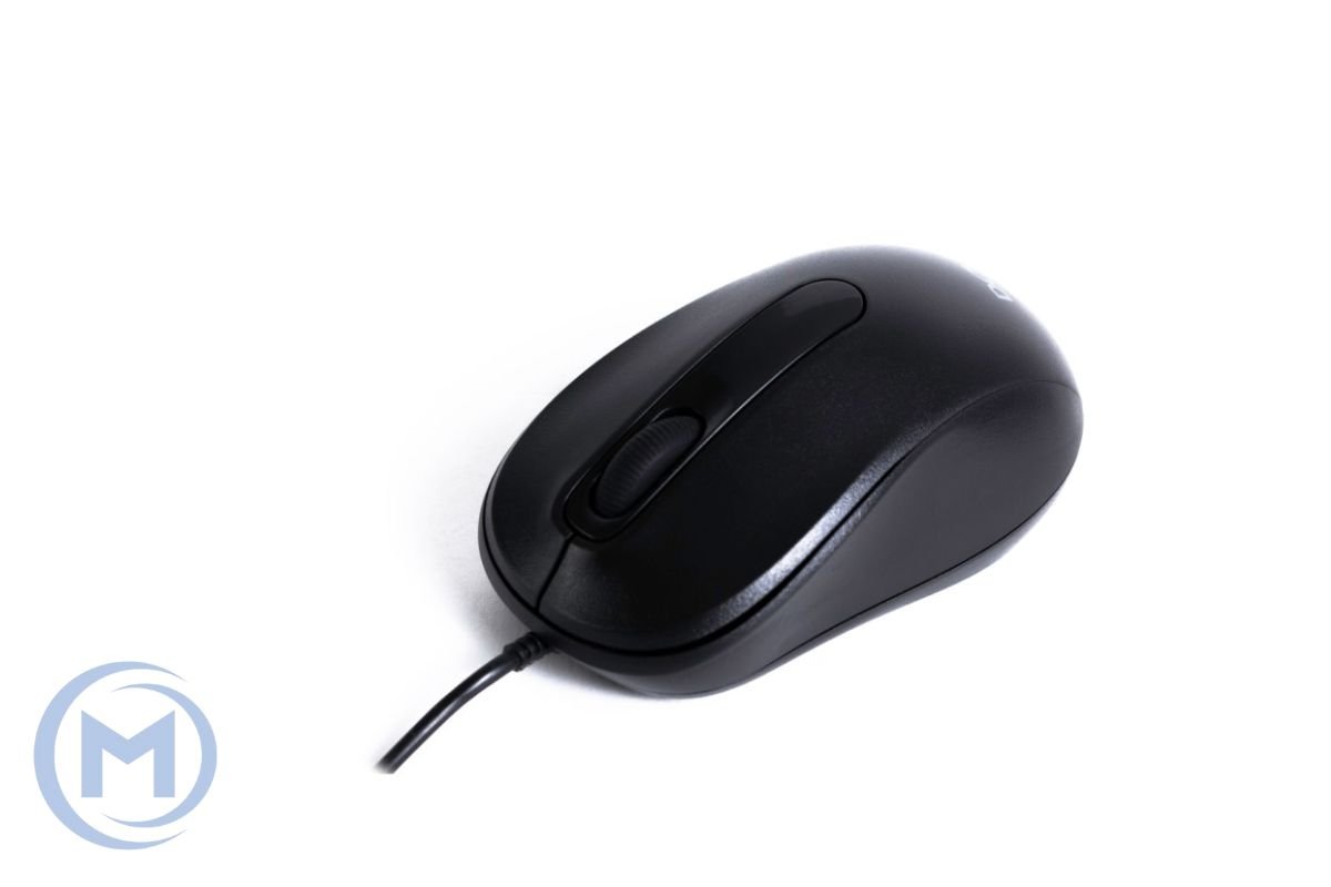 Компьютерная мышь Delux DLM-109OUB, Оптическая, USB, 1000 dpi, Длина кабеля 1,6м, Чёрный