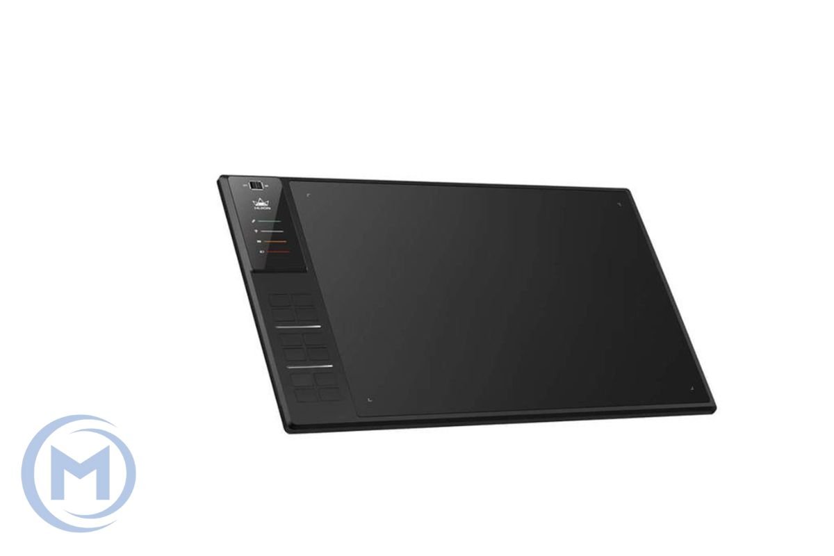 Графический планшет Huion WH1409 V2, Разрешение 5080 lpi, Чувствительность к нажатию 8192, Интерфейс беспроводной, Рабочая область 350*238 мм. (13.8"х8.6"), Чёрный