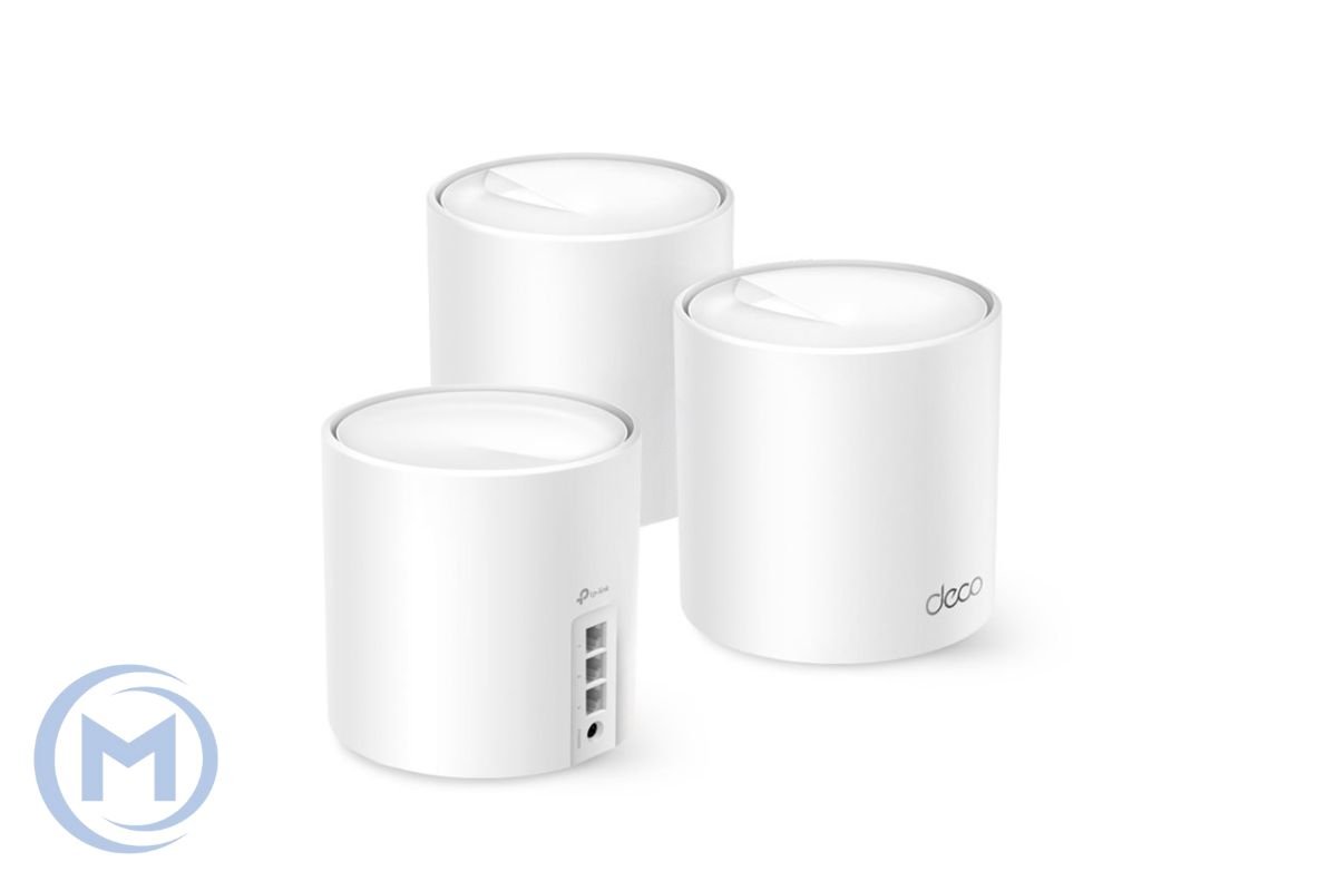 Беспроводная MESH-система Wi-Fi TP-Link Deco X50(3-pack)  MU-MIMO AX3000 Wi-Fi 6, 802.11ax/ac/n/a 5 ГГц, IEEE 802.11ax/n/b/g 2,4 ГГц, 2 гигабитных порта, Режим роутера, Режим точки доступа